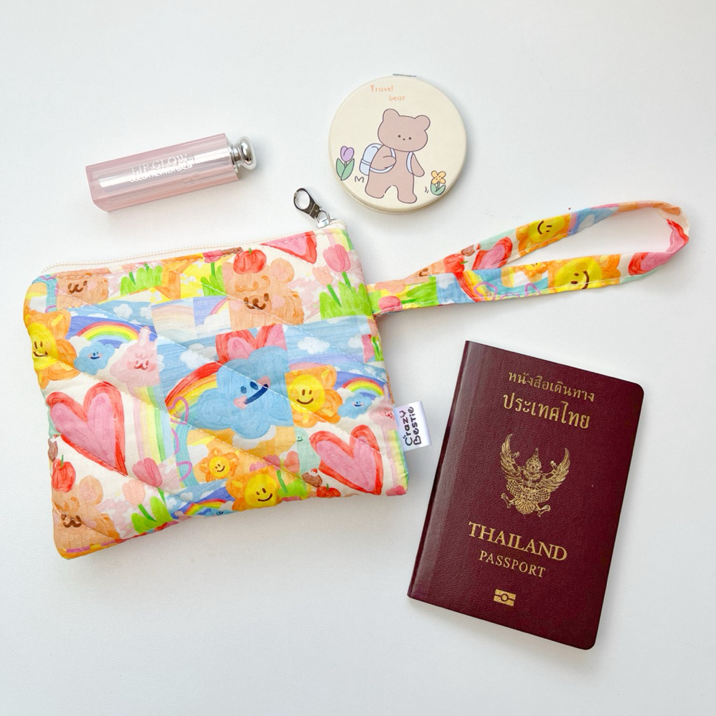 Crazy Bestie🌸กระเป๋าคล้องมือ ใส่พาสปอร์ตได้ (CB25)
