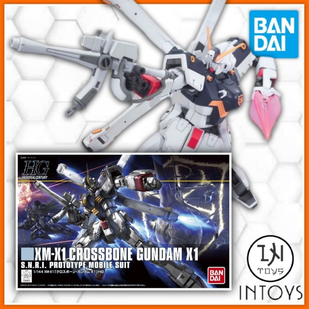 BANDAI - (HG) 1/144 XM-X1 CROSSBONE GUNDAM X1 ( Gunpla / Gundam Model Kits )