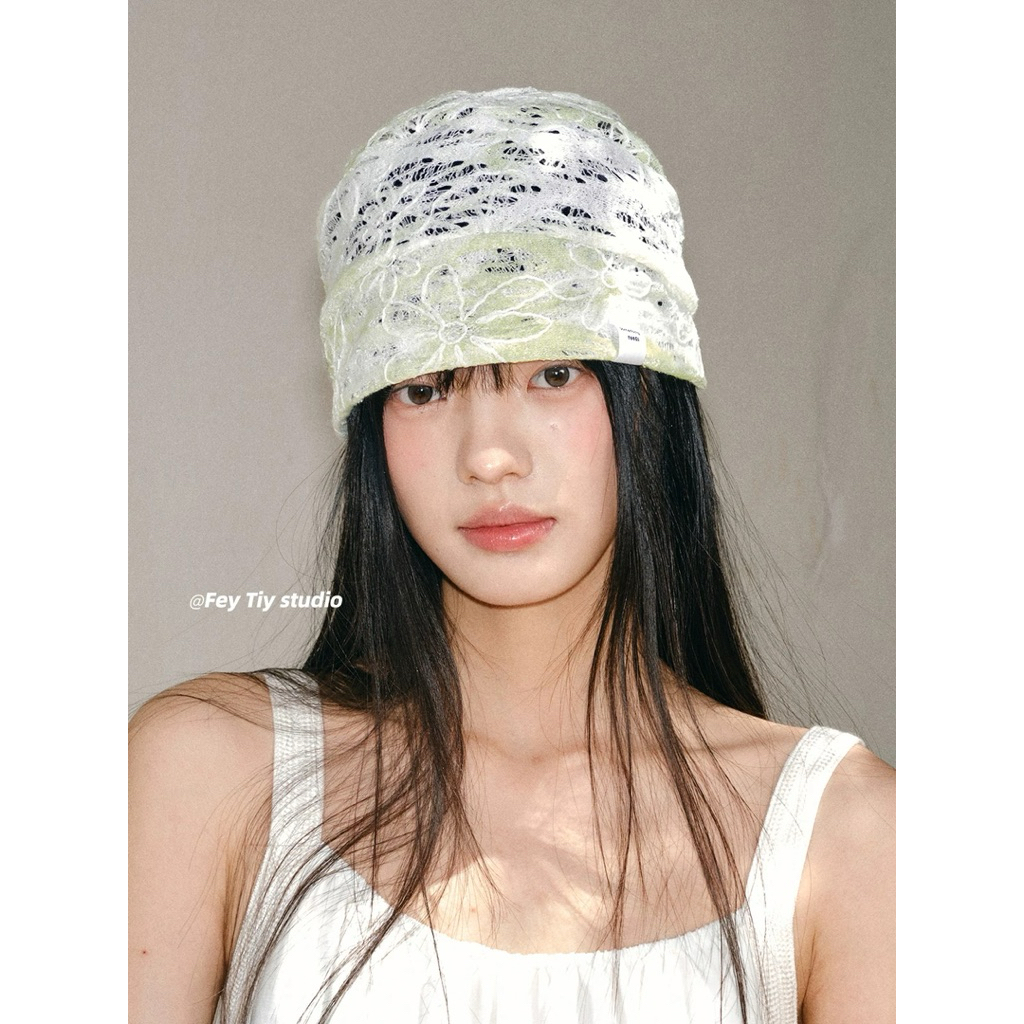 pre-order✿ หมวกบีนนี่ ลูกไม้ ดอกไม้ feytiy studio & something needs (ใช้โค้ดลด 20-25%)