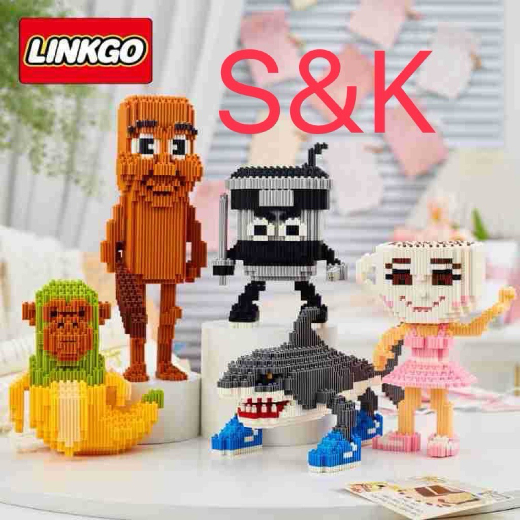 ของเล่ยตัวต่อTung Tung Sahur Action Figure Building Blocks มี5แบบ พร้อมส่ง