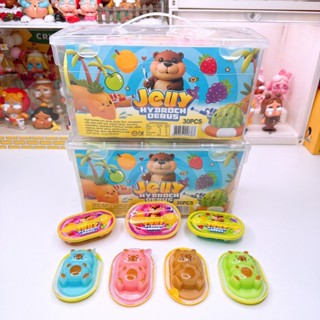 พุดดิ้งเจลลี่กระเป๋าหมี เยลลี่พุดดิ้งกระเป๋า 1 กระเป๋า 30 ชิ…