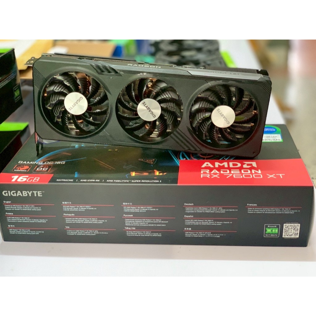การ์ดจอ RX 7600 XT มือสอง | รุ่นใหม่ แรง คุ้ม เล่นเกมลื่น ประกันศูนย์เต็ม