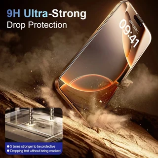 ฟิล์มกระจกใสไม่มีขอบเต็มจอโค้ง 0.4MM สำหรับ iPhone XS Max XR 11 12 13pro 14 15plus 16 17Ari 17ProMax