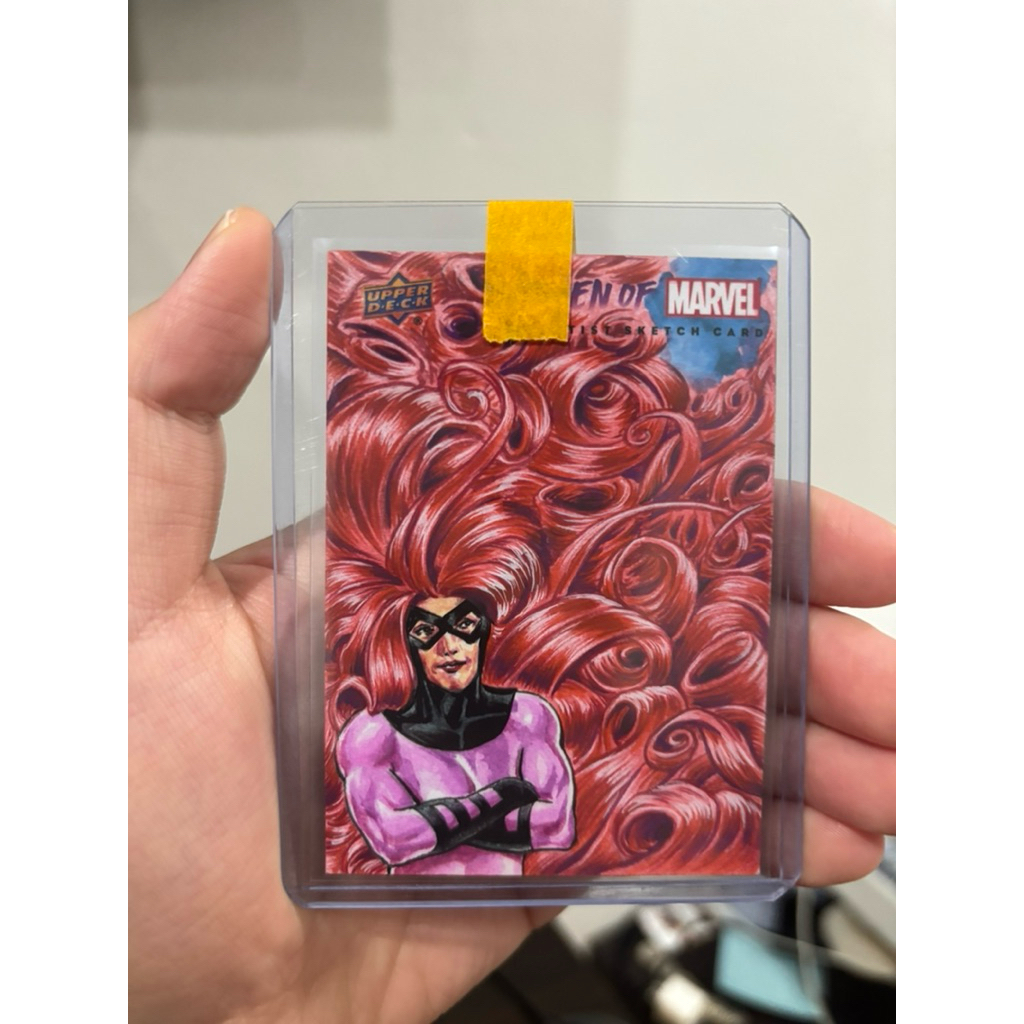 2024 upper deck women of marvel sketch 1of1 artist Faustino