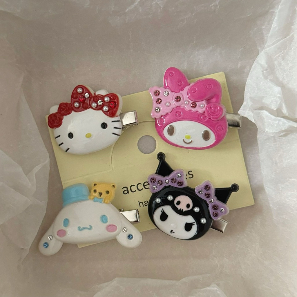 🌷พร้อมส่งจากไทย🌷GF-05กิ๊บติดผมการ์ตูนsarioซาริโอเพรช 1ชิ้น กิ๊บติดผมแฟชั่น กิ๊บติดผมการ์ตูน