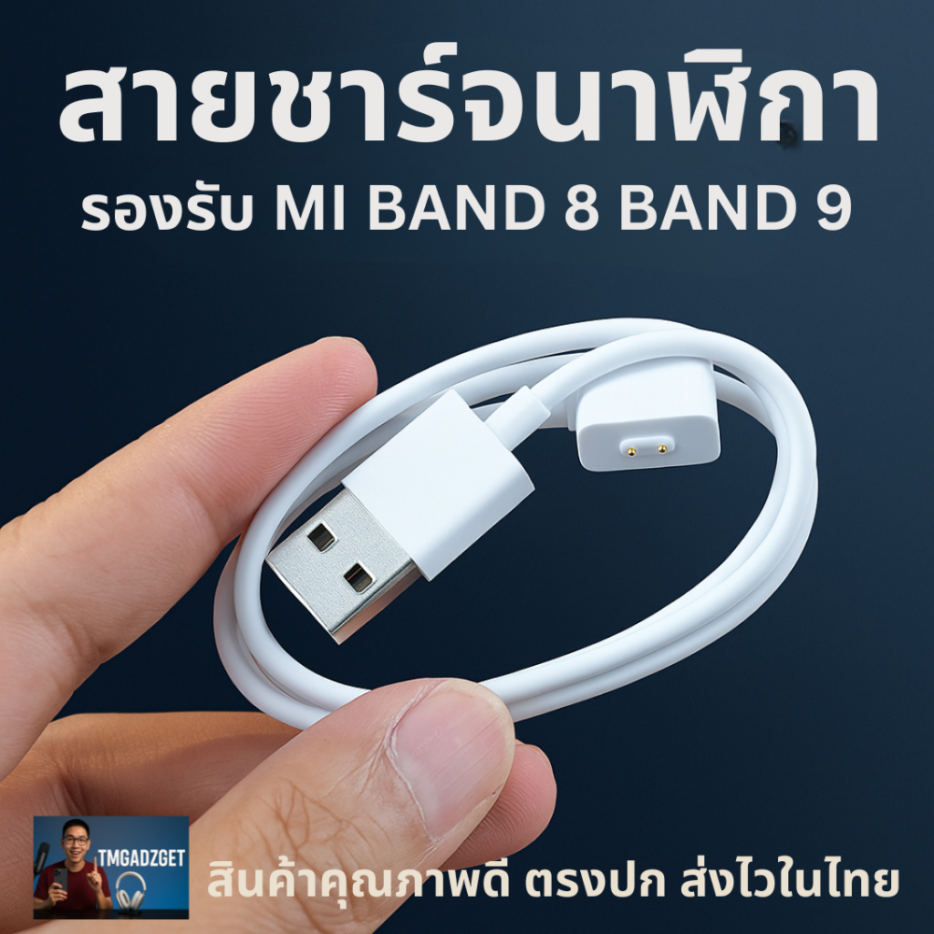 สายชาร์จ รองรับ XIAOMI band 8 Magnetic charging cable รองรับรุ่น Mi Band 8 8 Pro