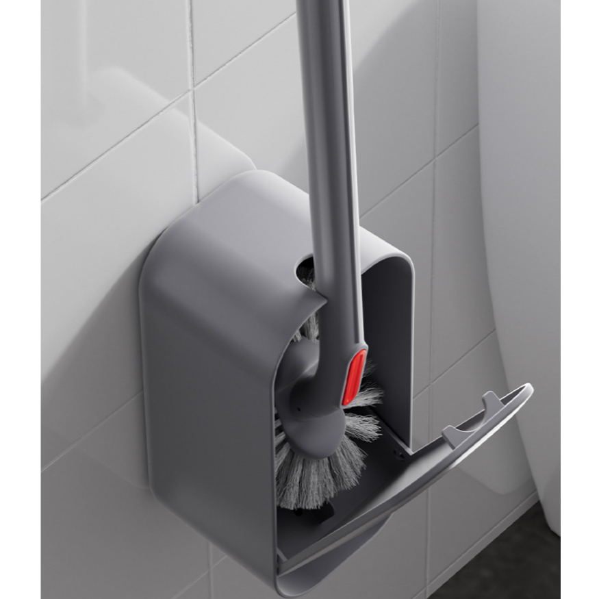 แปรงขัดห้องน้ำด้ามยาว แปรงทำความสะอาดสองด้าน แปรงทำความสะอาดห้องน้ำ แปรงทำความสะอาดมุมไม่ตาย ชุดแปรงขัดห้องน้ำสไตล์ญี่ปุ