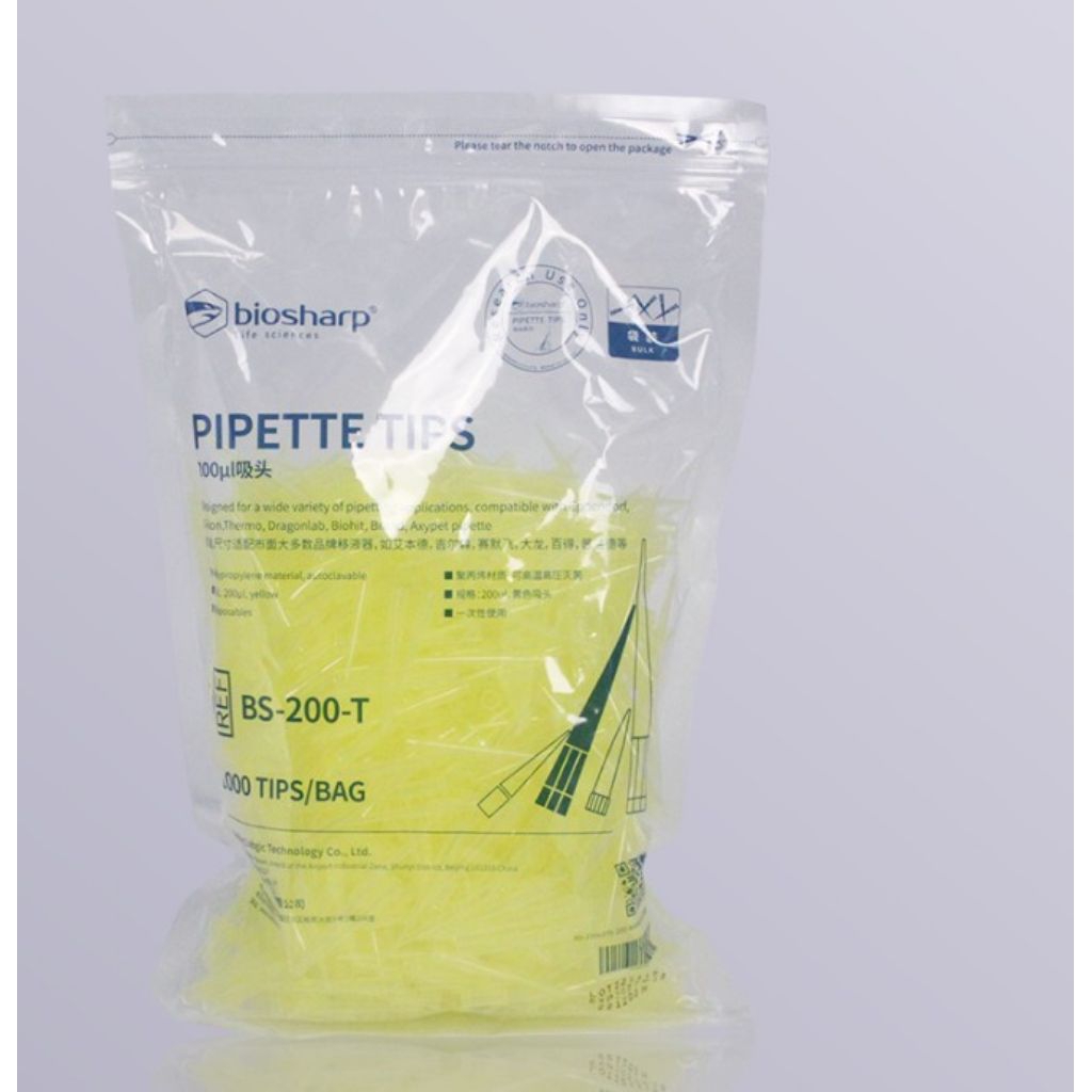 Yellow Tip ทิปเหลือง, Pipette Tip 20-200ul, 1000/bag