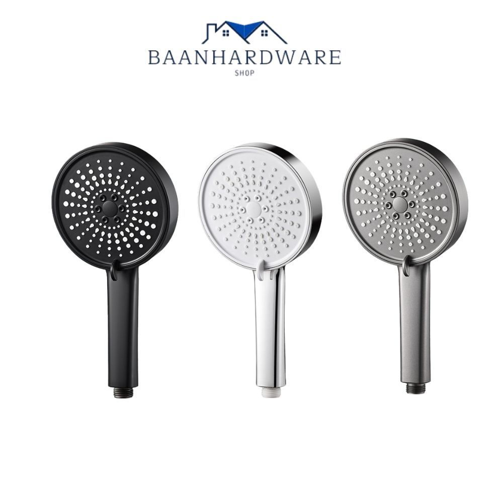BAANHARDWARE ฝักบัว ฝักบัวแรงดันสูงปรับระดับได้ 5 ระดับ ชุดฝักบัวอาบน้ำ 304 MA-F-016