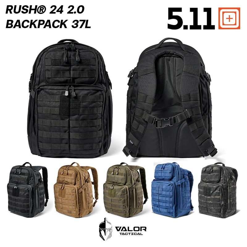 5.11 Tactical - RUSH24 2.0 Backpack 37L กระเป๋าเป้สะพายหลัง เดินป่า เป้สนาม Camping จุได้เยอะ