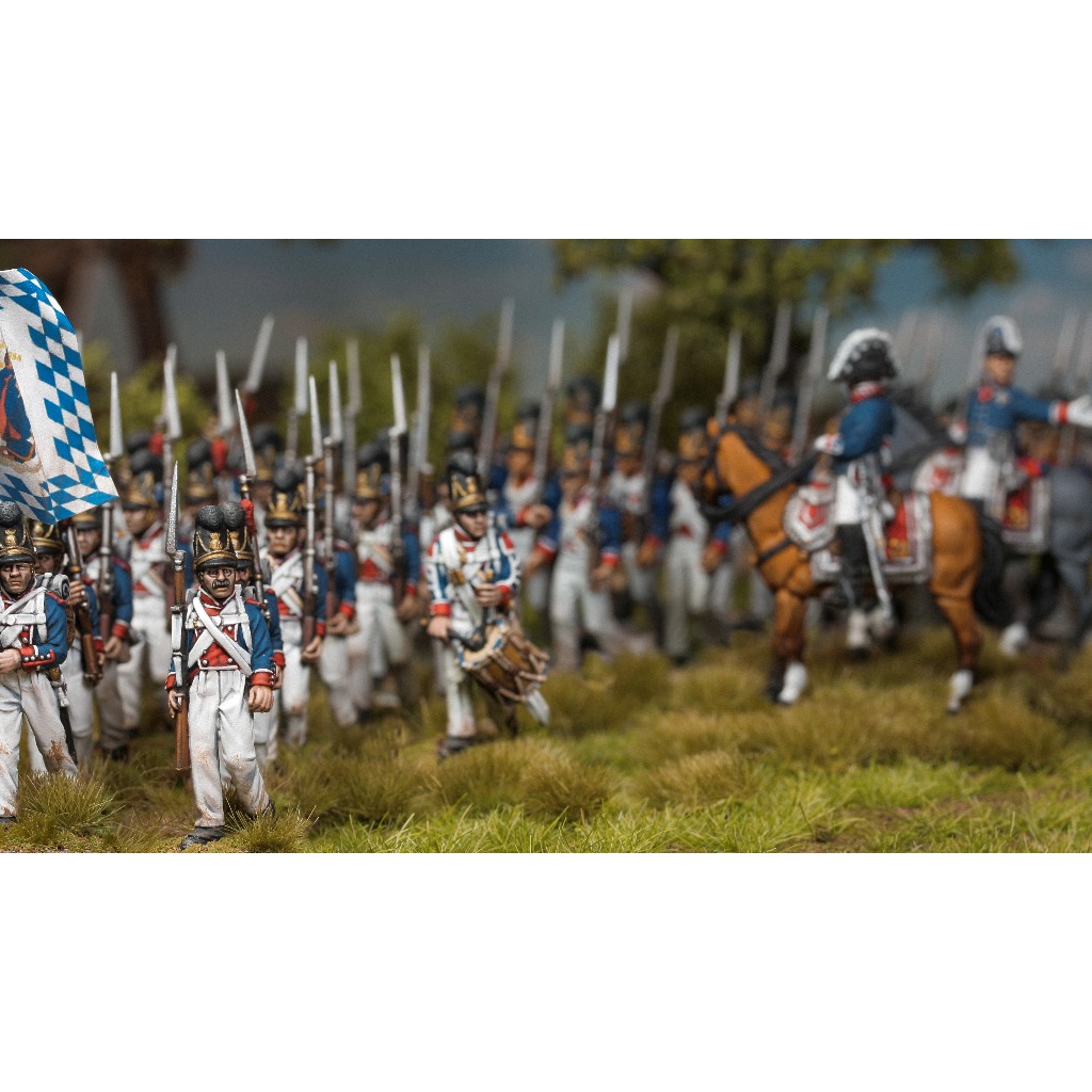 Napoleonic Kingdom of Bavaria miniature war game โมเดลทหารนโปเรียน 28mm (Unpainted)