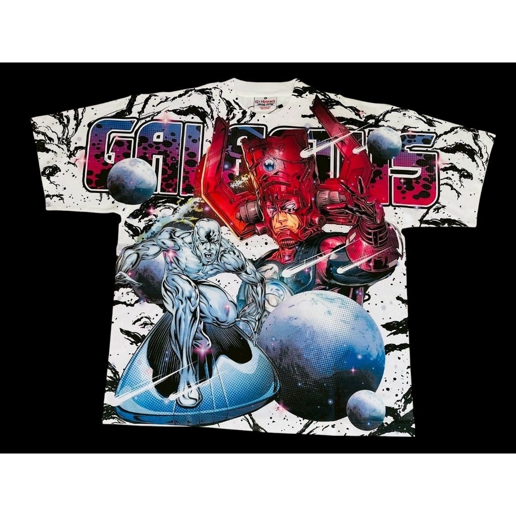 เสื้อ​ Galactus and​ Silver​ Surfer OVP ป้าย Hiptrack Black #เสื้อวินเทจ#เสื้อยืด 90s#Vintage

