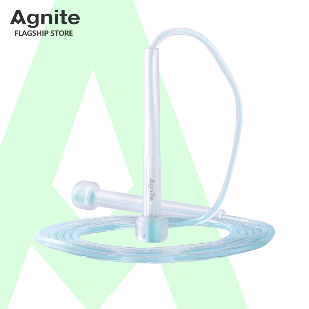 Agnite เชือกกระโดดออกกำลังกาย เชือกกระโดด วัสดุ PVC ปรับระดับสายได้ ด้ามจับกระชับมือ Jump Rope – โปรปัง
