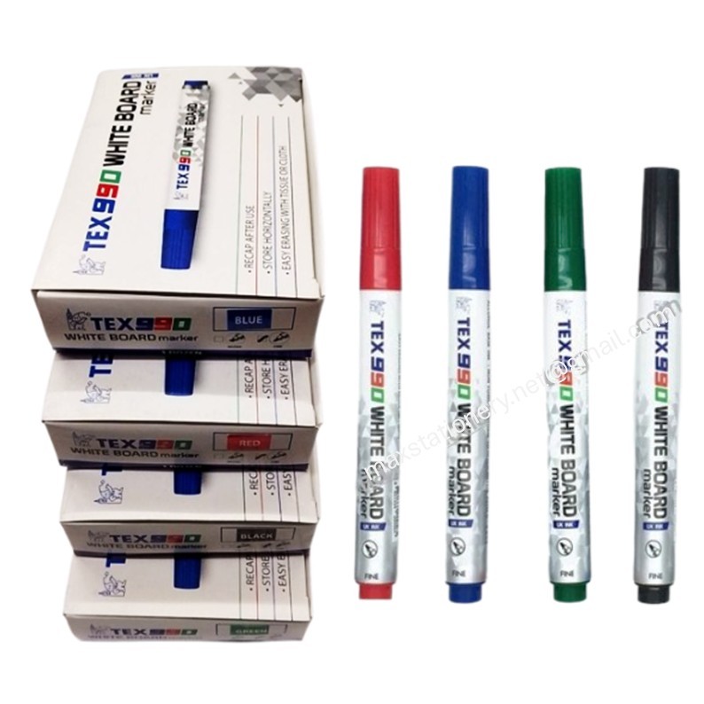 ปากกาไวท์บอร์ด TEX 990 (แพ็ค 12 ด้าม) เลือกสีด้านใน