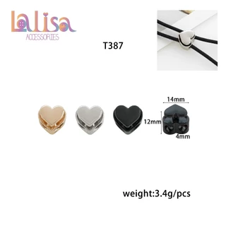 สต็อปเปอร์หัวใจคนหน้าตาดีโซคิ้วสยิวกริ้ว heart alloy stopper T387 13.9mm