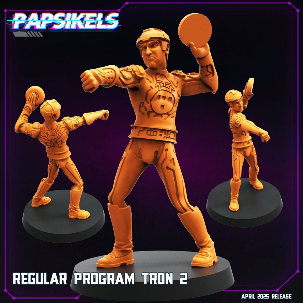 Regular Program Tron [2] - Light Grid - Humanoid (Program) Human / 32mm scale 3D printed miniature P