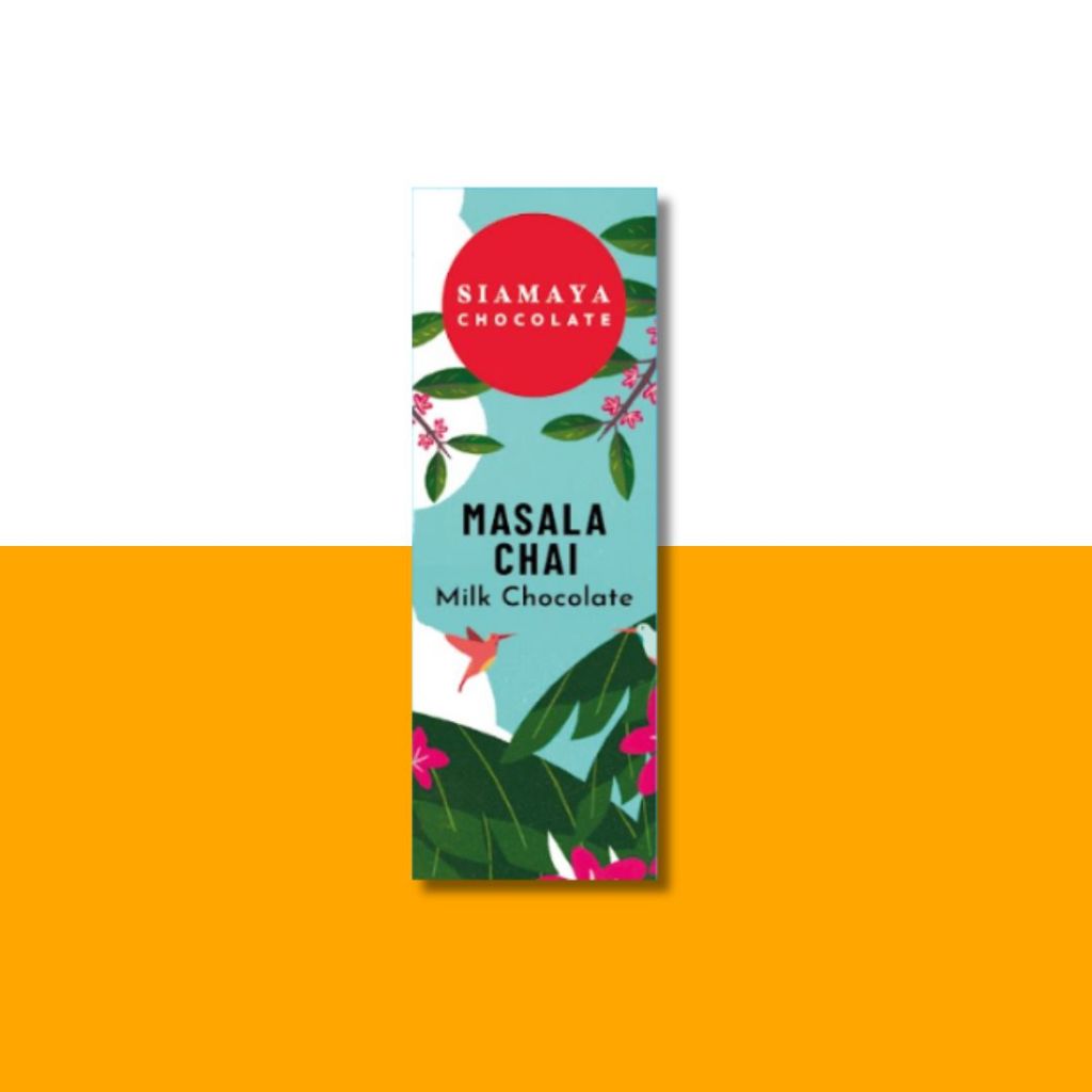 Milk Chocolate with Masala Chai 20g. / ช็อกโกเเลตนมชาอินเดีย 20กรัม Siamaya Chocolate