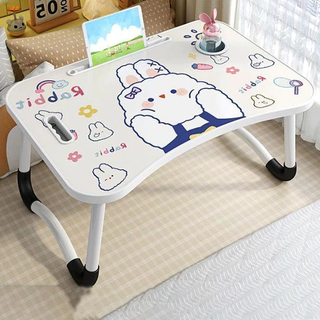 โต๊ะญี่ปุ่น ลาย 3 มิติ 3D ลายการ์ตูน ลายไม้ สำหรับวางโน๊ตบุ๊ค นั่งอ่านหนังสือ 1050