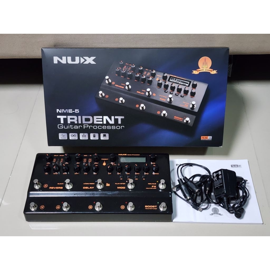 Nux Trident multi effect (มือสอง) สภาพดี อุปกรณ์ครบกล่อง