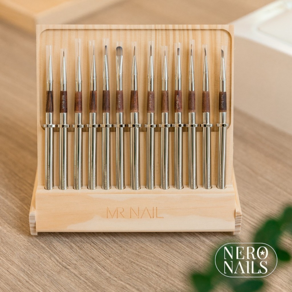 MR. NAIL พู่กันทำเล็บครบเซ็ท 12 ด้าม (Nail Art Brush Set)