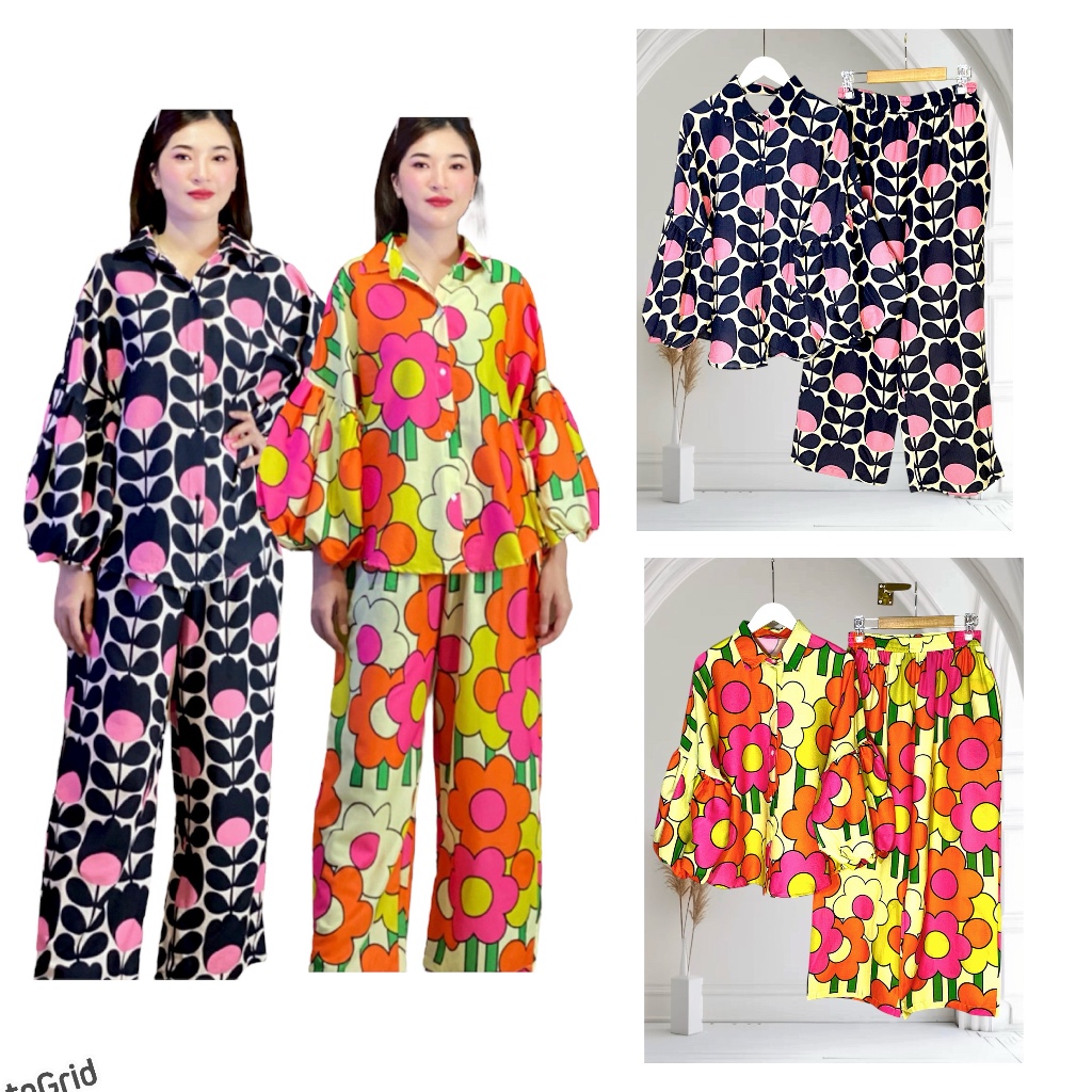ชุดเซ็ตกระดุมหน้า มีกระเป๋า2ข้าง ผ้านิ่มใส่สบาย