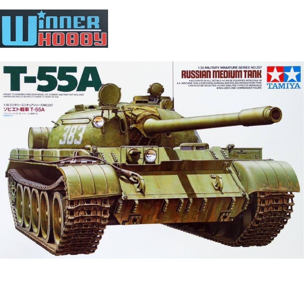 Tamiya 35257 Russian Medium Tank T-55A 1/35