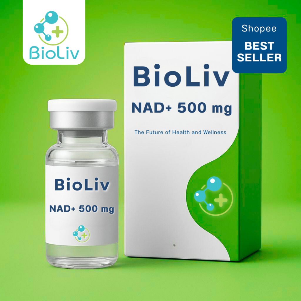 BioLiv NAD+ 500 – Peptide เสริมพลังงาน และความกระปรี้กระเปร่า (500mg)