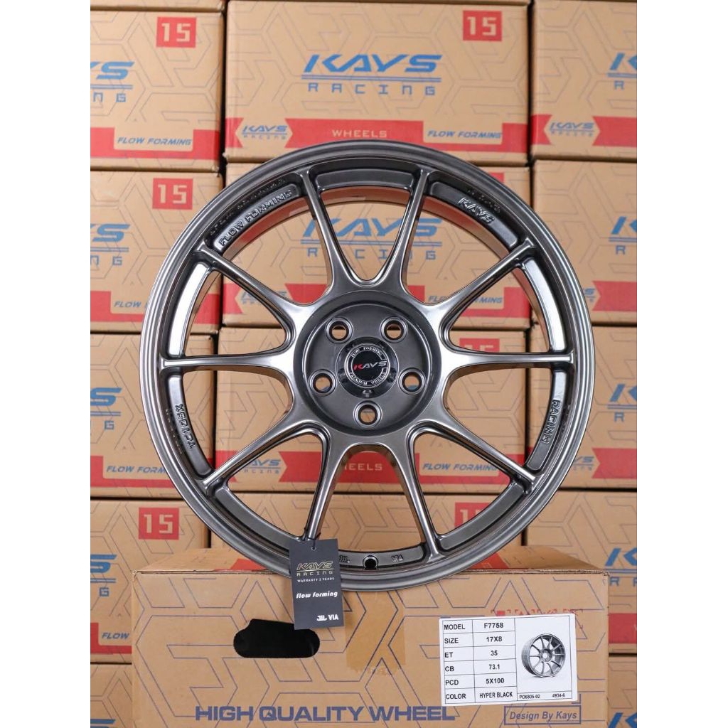 ล้อTC105X 17x8. ET35 (PCD 5รู/100) (งานKAYS)