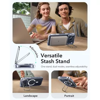 ESR เคสสำหรับ iPhone 17 / Air / 17 Pro / 17 Pro max รุ่น Classic Hybrid Case with Stash Stand (Camera Control Button)