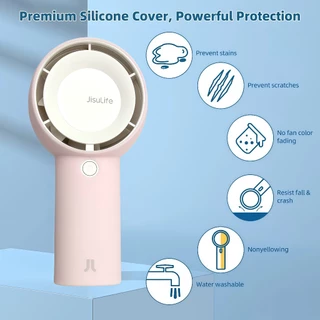 เหมาะสำหรับ jisulife5 plus สามารถซักได้ พัดลมมินิพัดลมมือถือความเร็วสูง ฝาครอบป้องกันซิลิโคน