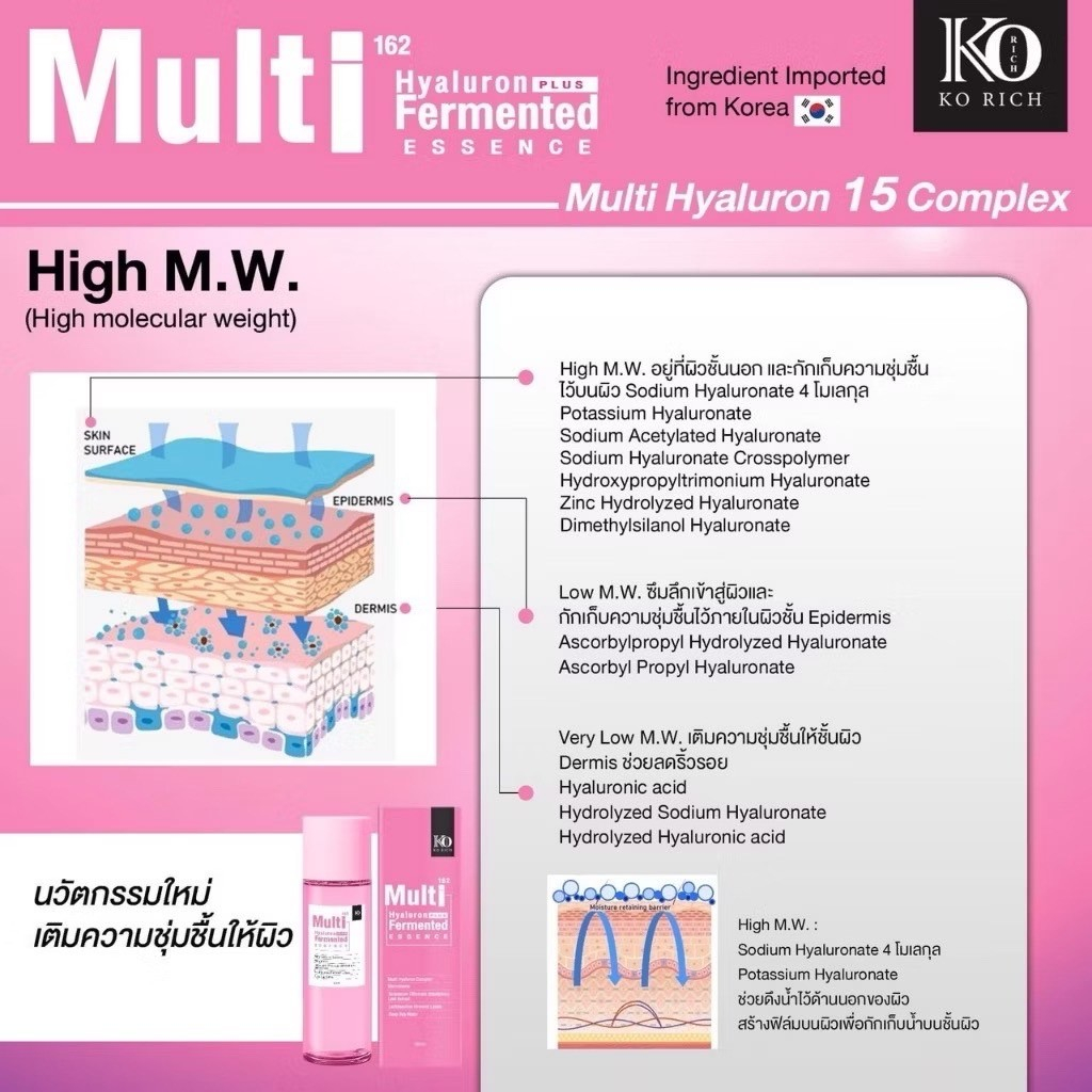 น้ำตบ Multi 162  Essence Ko Rich - ภาพย่อย 3