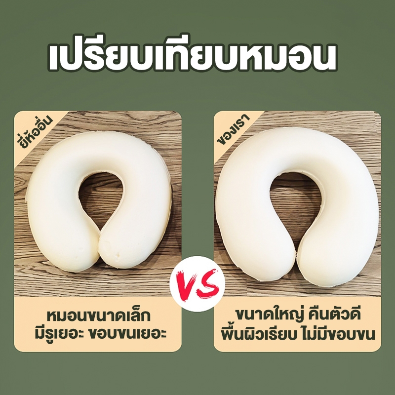 𝐈𝐍𝐅𝐔𝐍  หมอนเมมโมรี่โฟมรูปตัว U หมอนนวดรองคอ ของใช้จำเป็นสำหรับการเดินทาง สไตล์การ์ตูน - รูปที่ 4