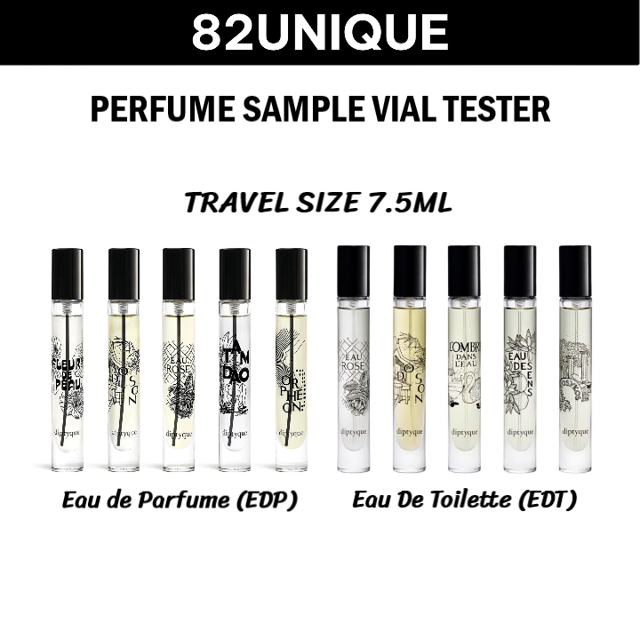 DIPTYQUE TRAVEL SIZE 7.5ML - ORPHEON / EAU ROSE / FLEUR DE PEAU / DO SON / TAM DAO