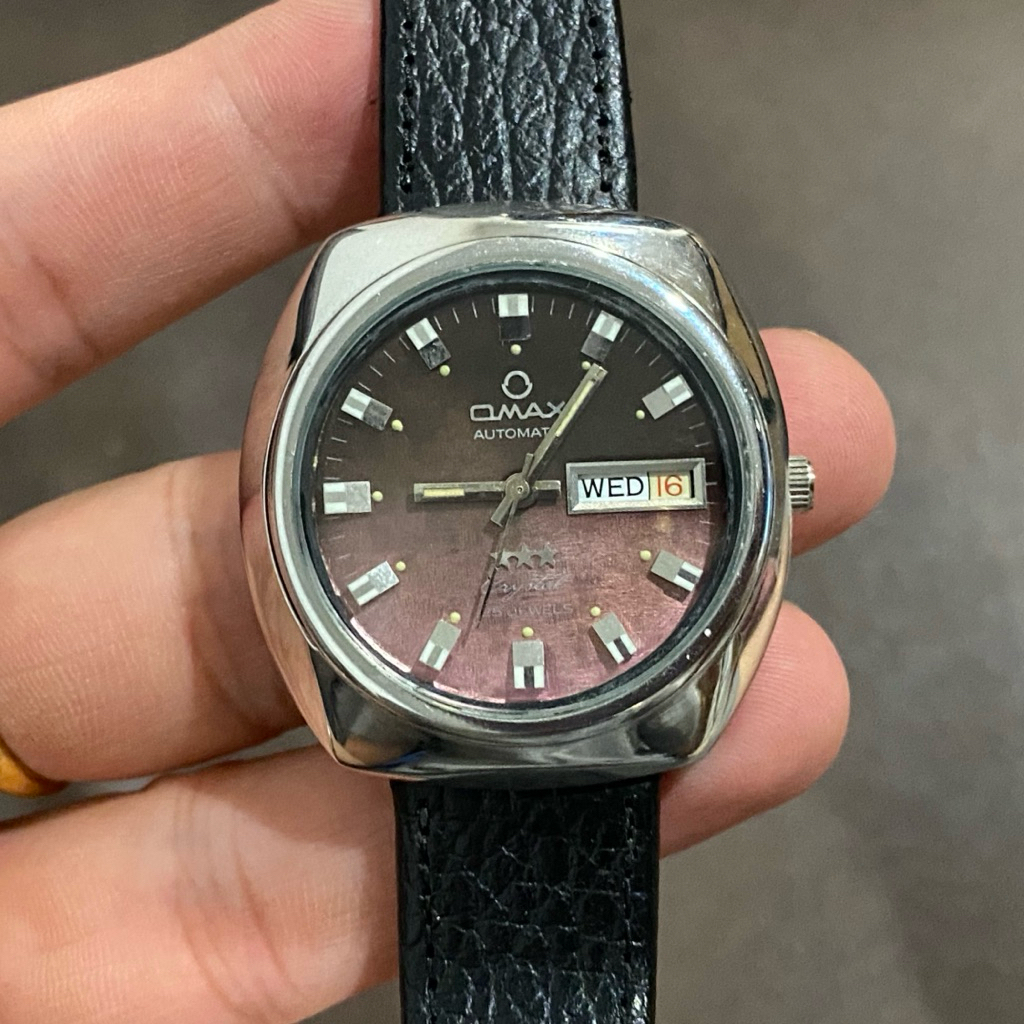 Omax swiss automatic vintage มือสองแท้ 💯 สภาพดีมาก