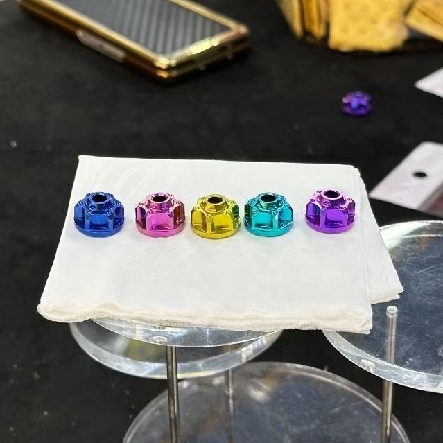 เม็ดปรับไทเทเนียมแต่ง ปั้มอิตาลี RCS/Cosa 5สีเงางาม พร้อมส่ง