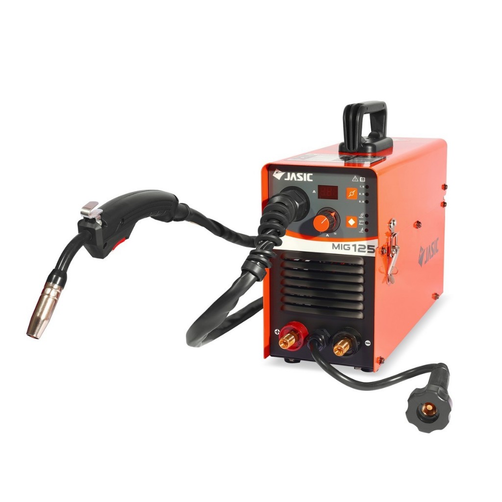 JASIC เครื่องเชื่อม MIG รุ่น MIG125 ไฟ 230 โวลต์ 1 เฟส กระแสไฟเชื่อม 20-120 แอมป์ ระดับป้องกัน IP21S