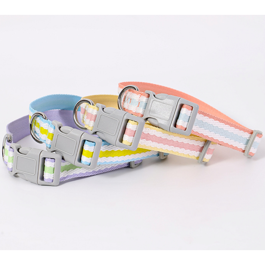 MG-1277 ปลอกคอสัตว์เลี้ยง สีพาสเทลสุดคิวท์ 💖🐶🐱