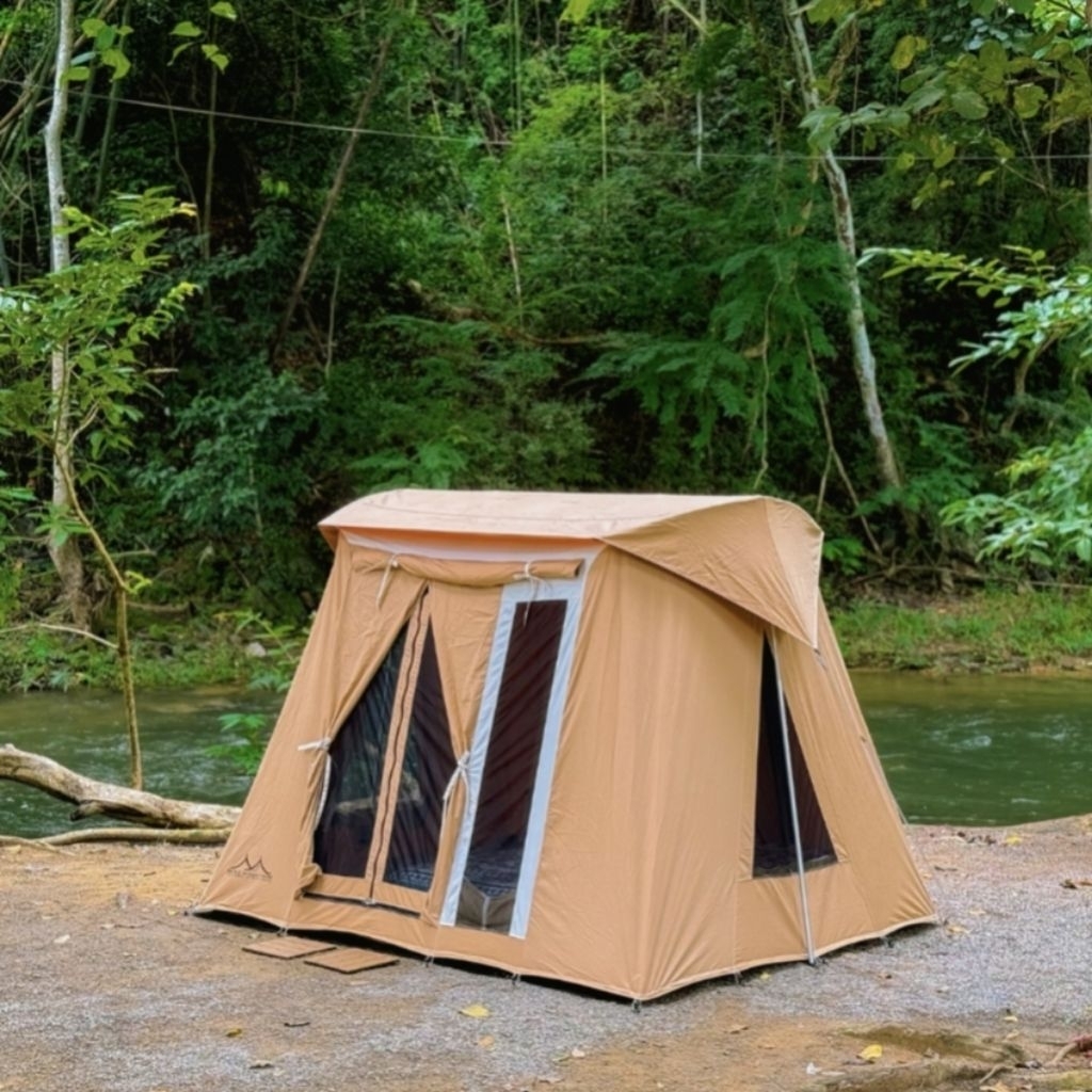 ++ พร้อมส่ง +++ Max mountain  เต็นท์ทรงเฟรกโบ ขนาด 9*8 แบรนด์ไทยแท้ 💯%