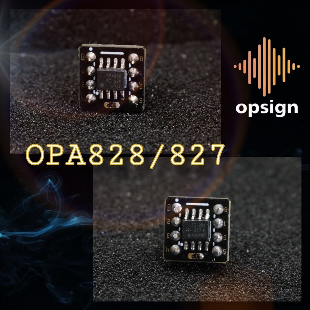 Opamp ออปแอมป์ Dual/Single OPA828, OPA827  แท้ 100%(Gold Tier) หูเคลือบทอง – ความชัดใสระดับอัลติเมท
