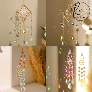โมบายคริสตัล Crystal Wind Chimes กระดิ่งลม ระฆังมงคล เสริมฮวงจุ้ย โมบายแขวนตกแต่งบ้าน