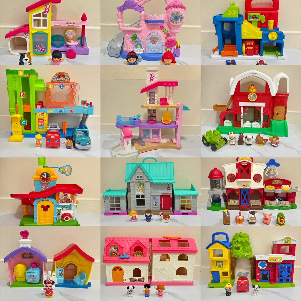 Little people fisher-price บ้าน, ฟาร์ม มือสอง