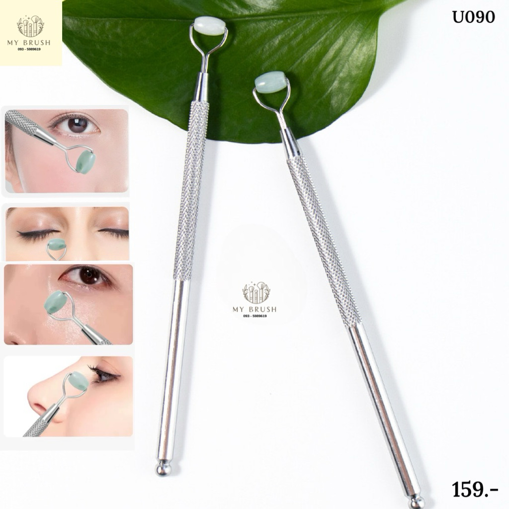 (ส่งด่วน) Makeupbrush ร้านไทยแท้ ไม้นวดหน้ากดจุด ไหลเวียนเลือด ไม้นวดหน้า จมูก ใต้ตา ลูกกลิ้งหน้า U090