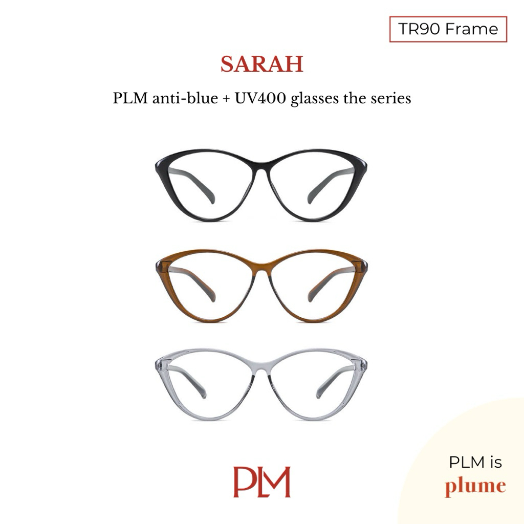 PLM (plume.bkk) แว่นกรองแสงสีฟ้า รุ่น ‘Sarah’ glasses