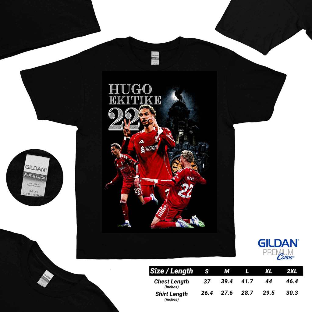 🔥พร้อมส่ง🔥 เสื้อ Soccer - Liverpool Players Hugo Ekitike #22 - Black (สีดำ)