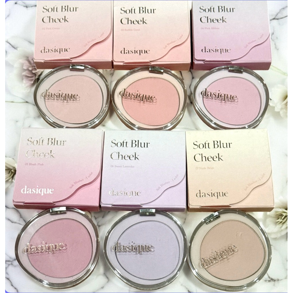 Dasique soft blur cheek blush บลัช ปัดแก้ม ดาซีค แท้ ส่งต่อสภาพกริบ