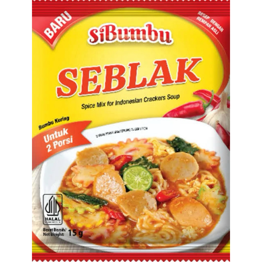 Indonesia SiBumbu Seblak Seasoning / Spice Mix for Indonesian Crackers Soup 15 gram