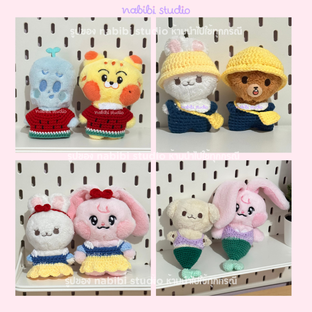 *Size s พร้อมส่ง / Size m จัดส่งใน 1-2 วัน* 10cm doll clothes - ชุดตุ๊กตาขนาด 10cm