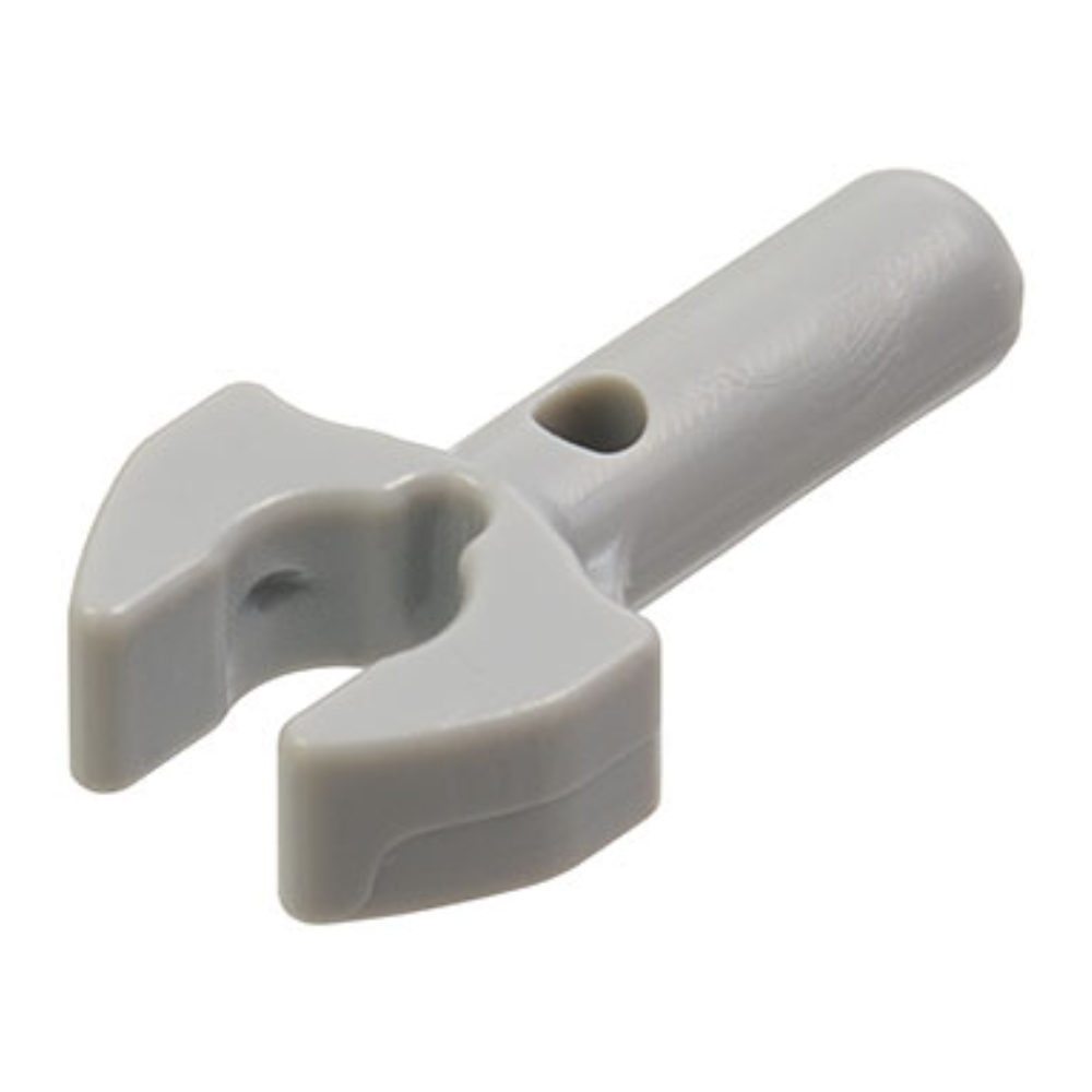[638] ชิ้นส่วน Part Bar 1L with Clip Mechanical Claw, Cut Edges and Hole on Side (48729b, 41005) ราคา/ชิ้น
