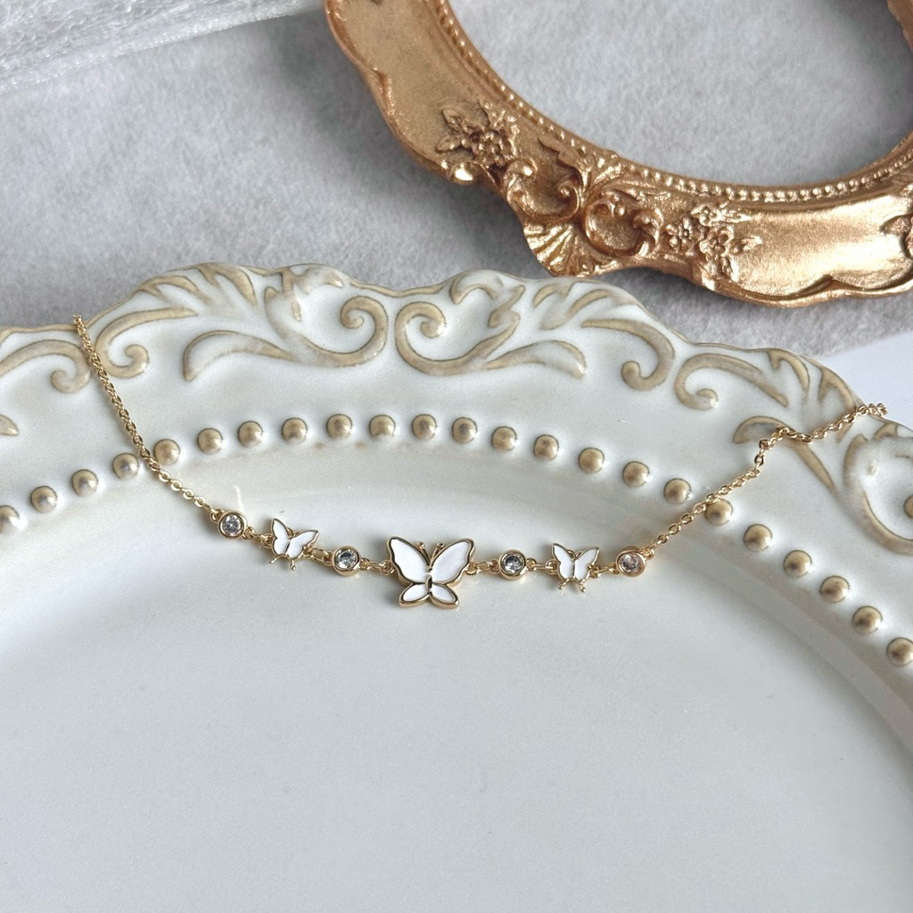 Socrush.bkk | FAIRY DREAM bracelet | SB-074 | กำไล สร้อยข้อมือ ผีเสื้อ เพชร