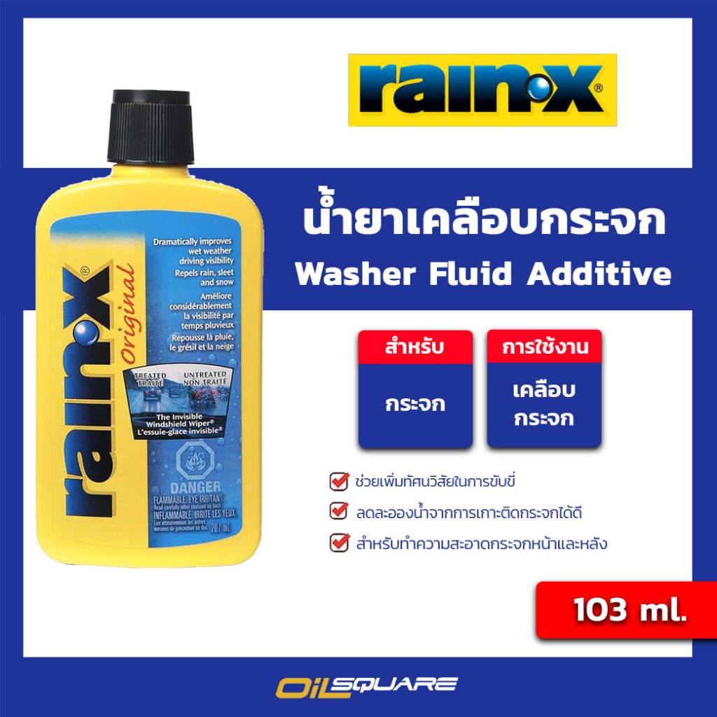 น้ำยาเคลือบกระจก Washer Fluid Additive ขนาด 103 ml.